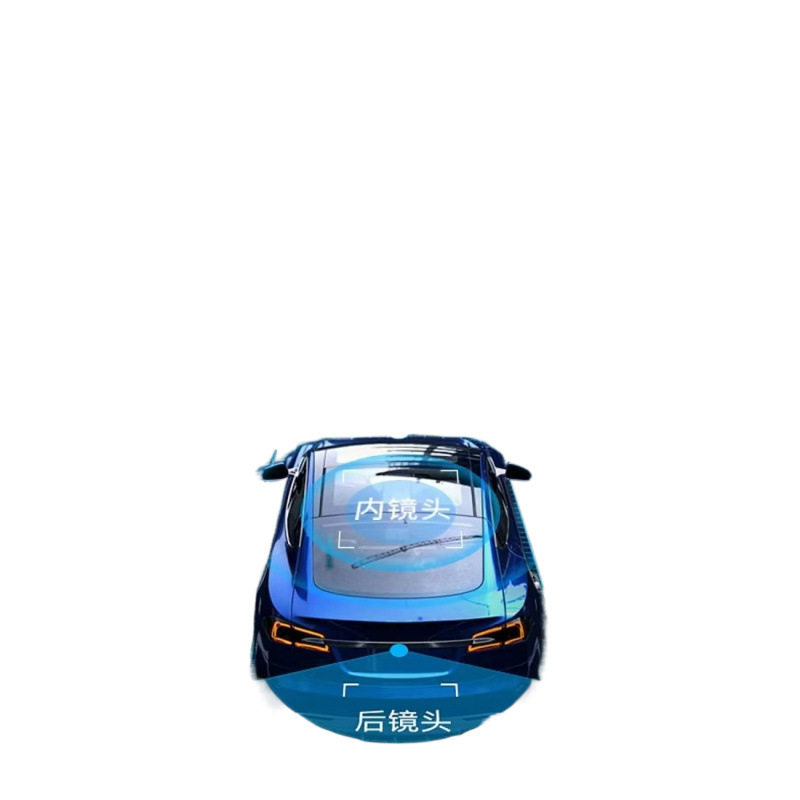 2025 New Driving Recorder Three Cameras with Same Screen 360 ° Panoramic Video Reversing Image 4K High-Definition Infrared Night Vision