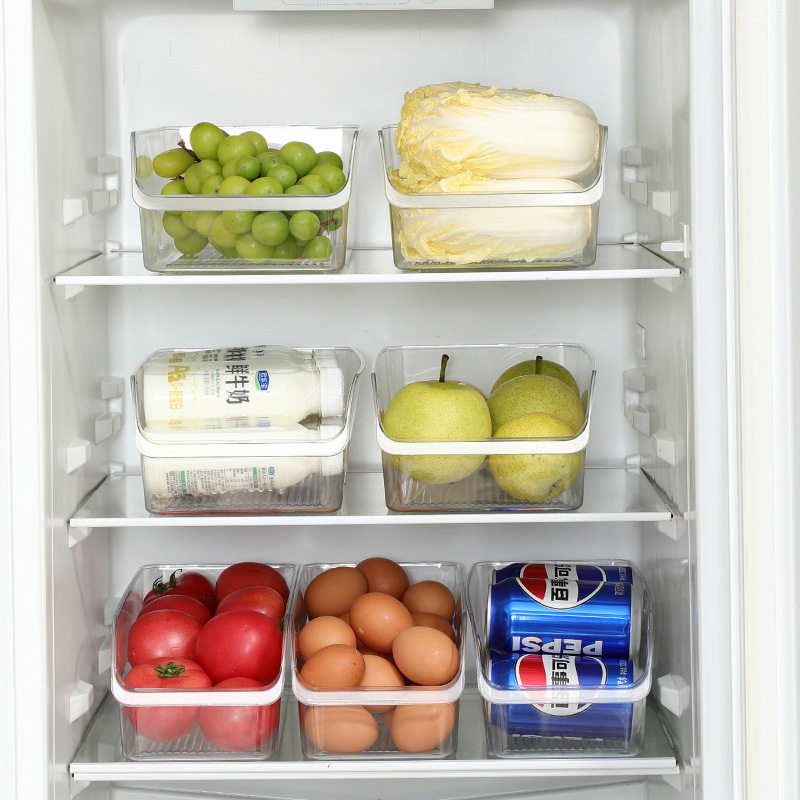 Refrigerator Storage Box Storage Finishing Artifact Drawer Box Storage Box Finishing Box Egg Food Preservation Box Kitchen