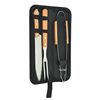 Factory Direct Sales of 4 Stainless Steel Wooden Bbq Grilling Tools