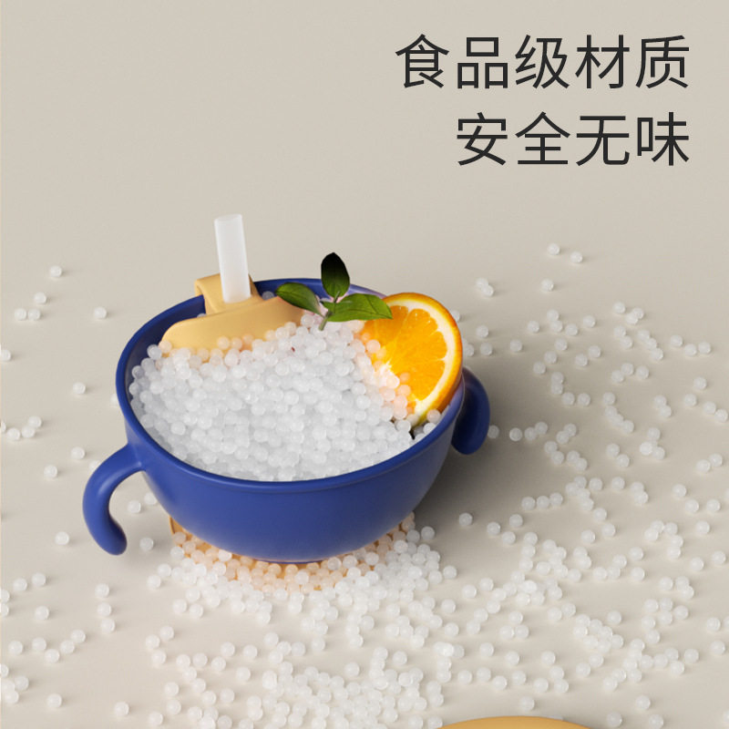 Baby Soup Food-Grade Straw Bowl Three-In-One Baby-Specific Supplementary Food Suction Cup Children's Tableware Set for Feeding