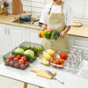 Household Kitchen Refrigerator Storage Box Transparent Food-Grade Crisper Large-Capacity Vegetable and Fruit Storage and Organization Box Wholesale