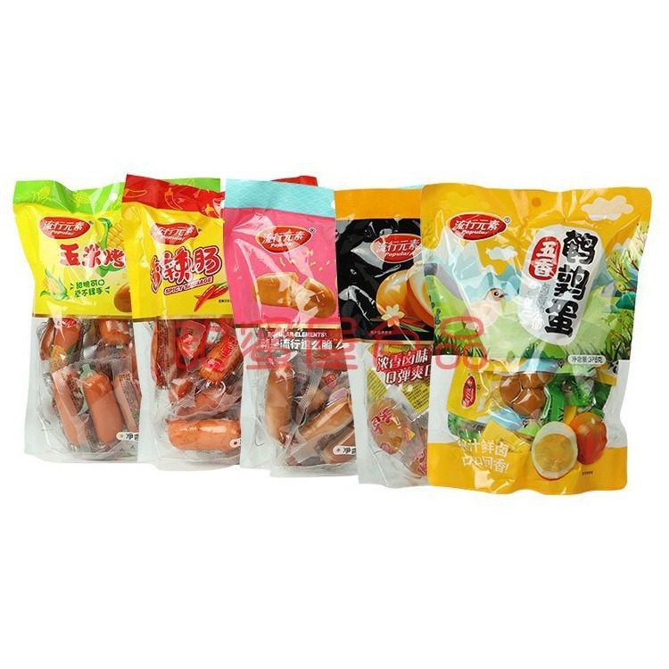 Popular elements crispy sausage roast sausage instant sausage snack Corn Roast Sausage fragrant braised egg spiced quail egg 476g