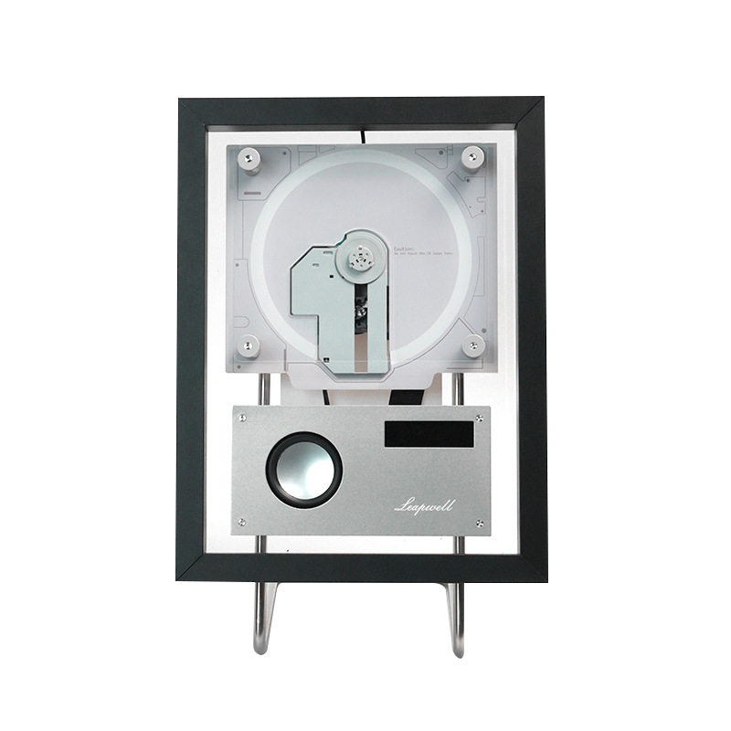 Cross-Border New Music Picture Frame Cd Player Transparent Acrylic Magnetic Suction Creative Wall-Mounted Photo Frame Bluetooth Audio