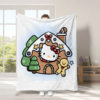 hellokitt Cat Christmas Blanket Thickened Flannel Blanket Cartoon Children's Sofa Blanket Nap Blanket Class A