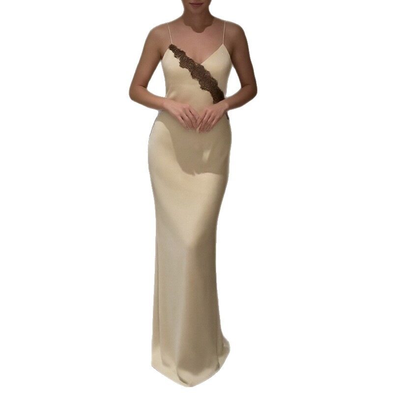Womens Summer Dress Slim Fit Sexy Solid Color Backless Spaghetti Strap Casual or Evening Wear Wholesale