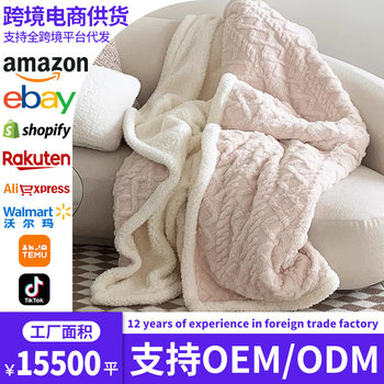 Winter Tafu Fleece Blanket Double Thickened Coral Fleece Blanket Lamb Fleece Nap Blanket Sofa Blanket Autumn and Winter