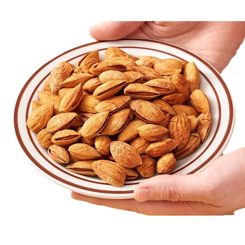 Hand-Peeled Large-Capsules Almonds in Bulk Original Salt-Baked Flavor 10kg Thin-Shelled Almonds Nuts Roasted Seeds and Nuts Manufacturer Wholesale