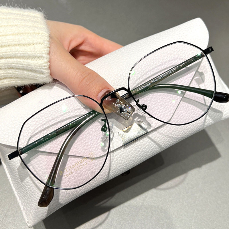 Mirror a Popular Myopia Glasses Wholesale T848 Plate Glasses Frame for Men and Women Without Makeup Popular Glasses Frame