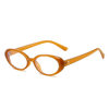 Korean Style Fashionable Anti-Blue Light Flat Glasses Street Style Plain Glasses Frame Versatile Oval Small Frame Cross-Border Trendy Flat Glasses