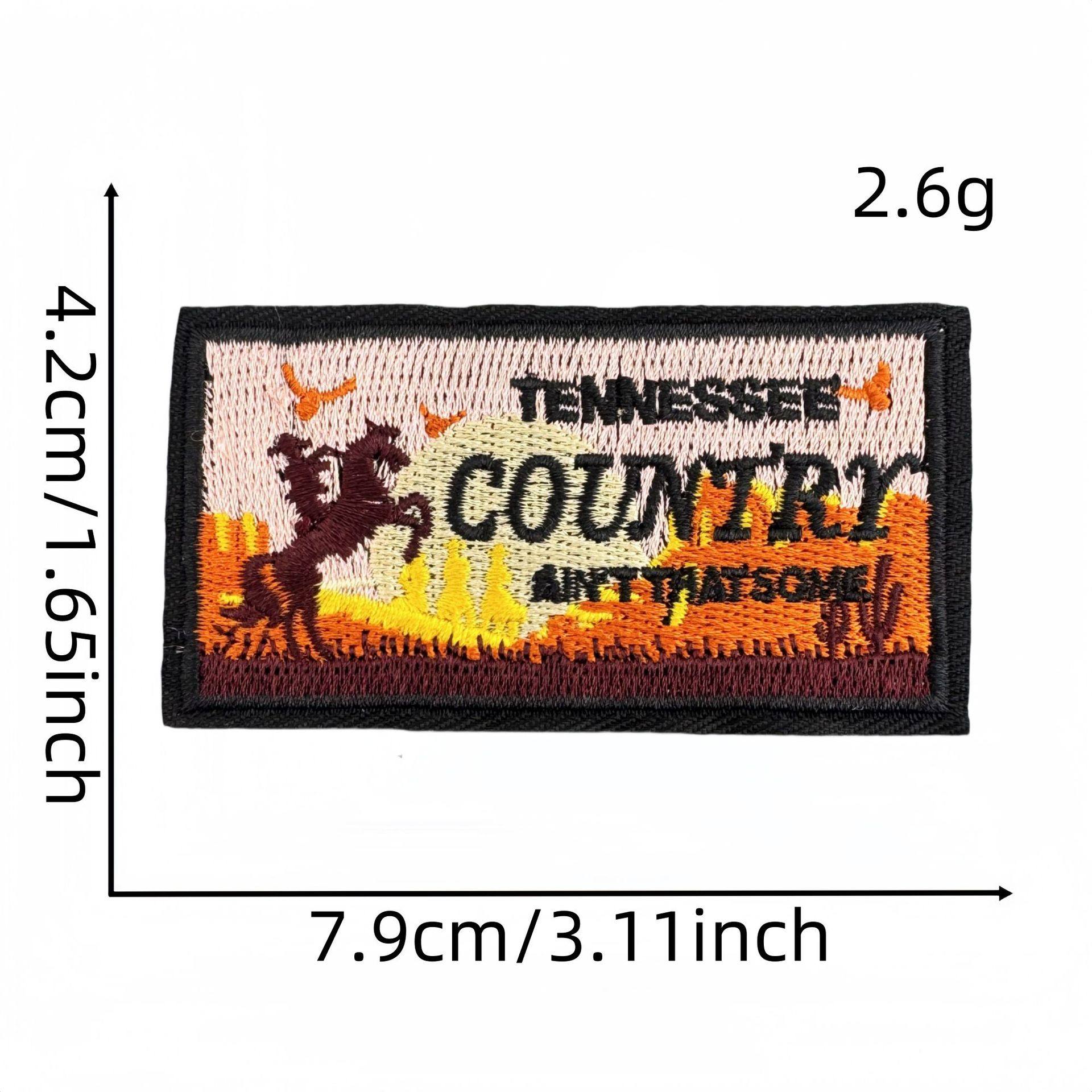 彩色英文字布贴10#