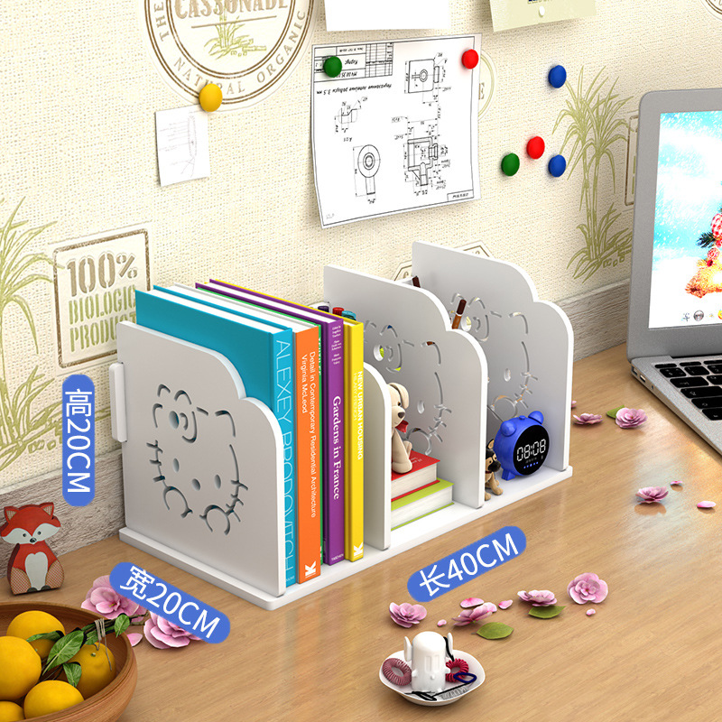 书架书立桌面多层简易学生儿童文件资料整理架办公桌上收纳置物架