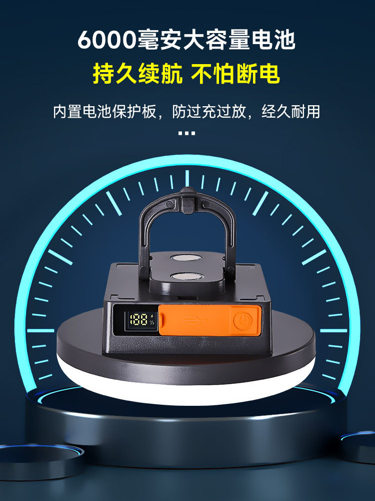 New Camping Lamp Outdoor Camping Lamp Tent Lamp Portable Lamp Home Charging Waterproof Multi-Function Camp Lamp Wholesale