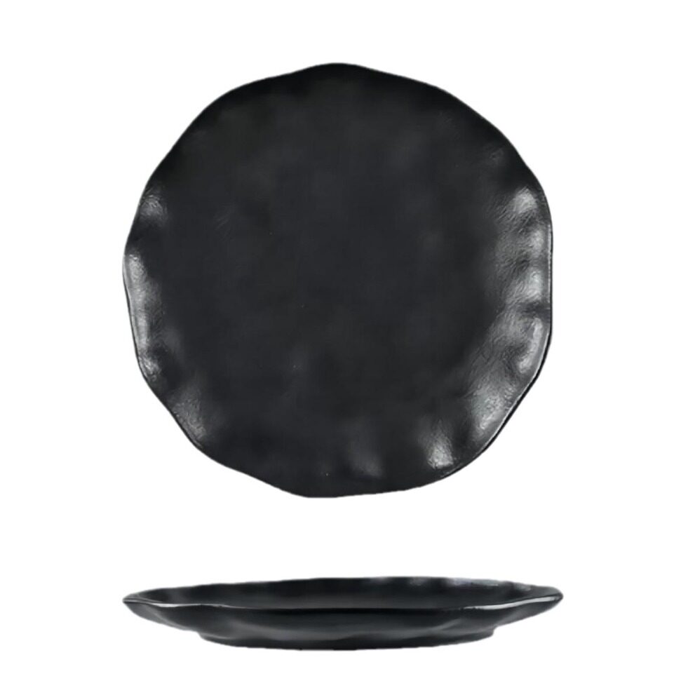 Steak Plate Ceramic Plate Household Set Advanced Sense Tableware Spaghetti Plate Round Plate Commercial Western Food Plate Dish Plate