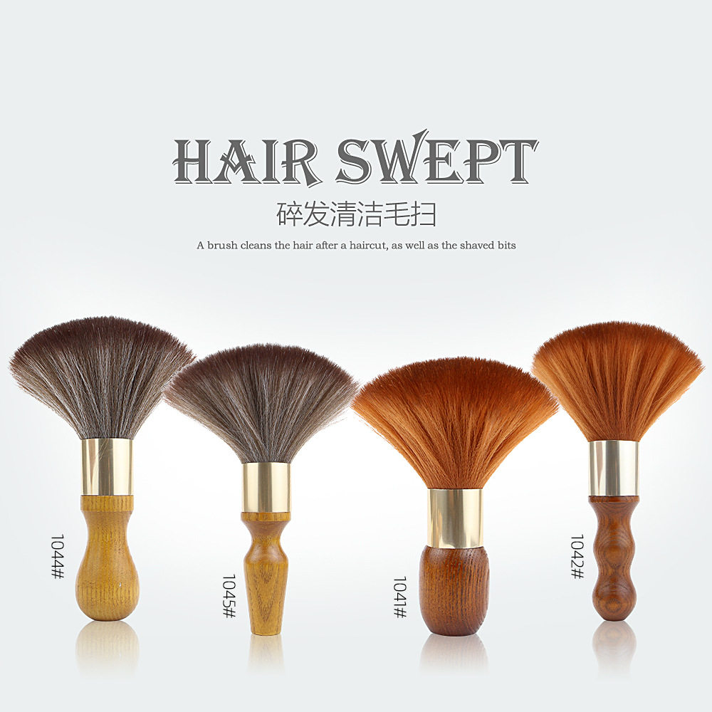 Practical hairdressing brush, broken hair brush, hair dust sweeping soft brush, hair sweeping hair salon neck brush, hairdressing tools