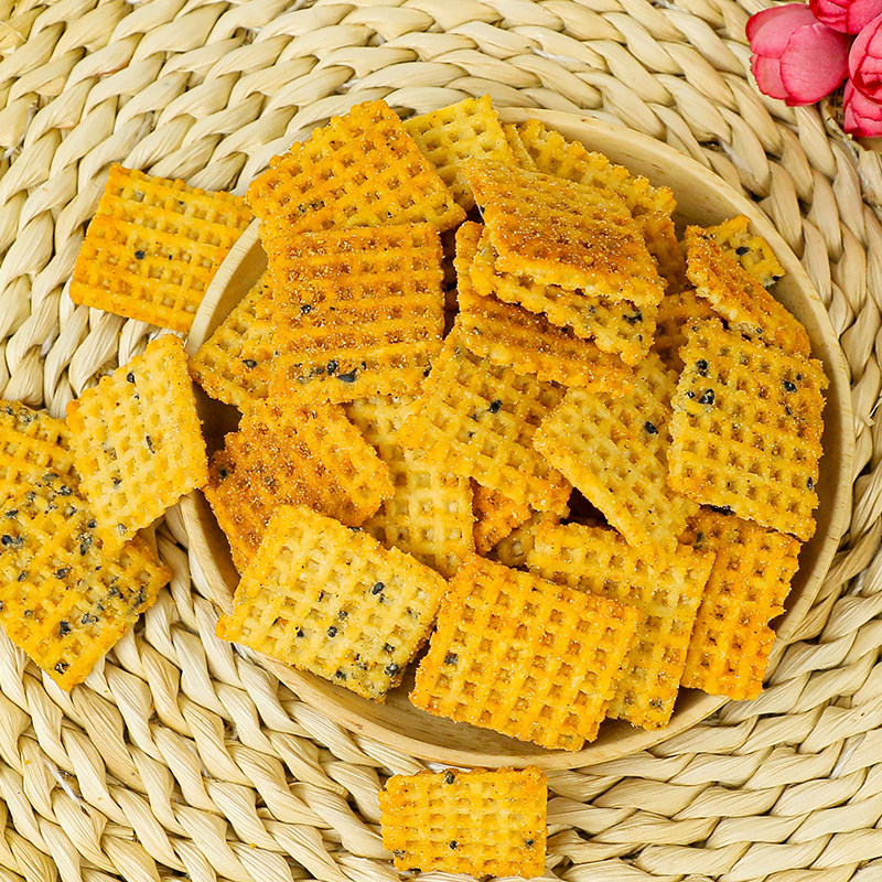 Halal Friend Ethanpo Handmade Crispy Rice Crackers 400g Direct from Manufacturer Internet Celebrity Puffed Snack