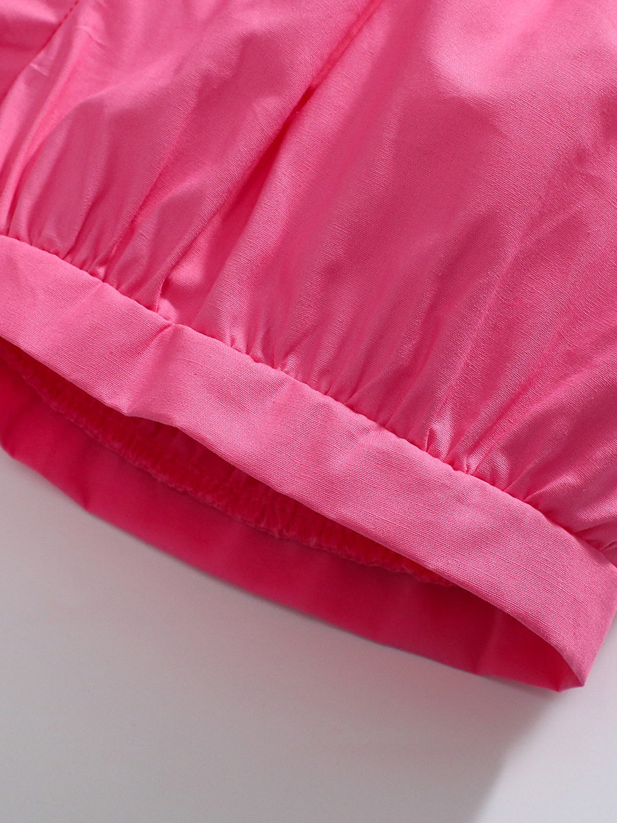 Girls' Ruffle Sleeve Vest Set, Summer Cotton Capri Pants 2-piece Outfit, Kids' Set