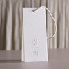 Clothing Tags White Tissue Paper Card Concave and Convex Characters Medium Thick Paper Design Custom Clothing Store Men's and Women's Clothing Labels Custom-Made