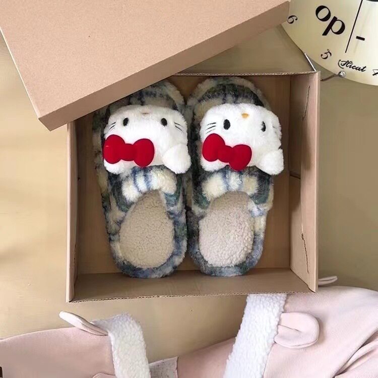 Cute Furry Slippers, Plush Non-Slip Indoor Home Slippers, 2025 New Style, Comfortable Casual Slippers, Dropshipping Available