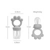 Infant Food Supplement Feeding Fruit and Vegetable Bite Music Food Grade Silicone Baby Anti-Biting Hand Baby Fruit Food Supplement