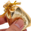 Factory Direct Supply Gold Drawstring Bags for Jewelry, Crafts, and Gifts