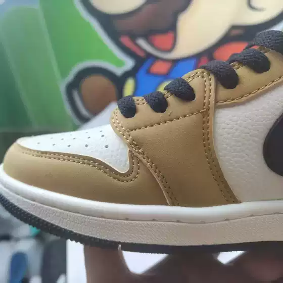 Putian Pure Original Full-Grain Leather Air-Cushioned Shoes Aj1 Men's Basketball Shoes Aj1 Low-Top Women's Sneakers Sports Shoes