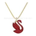 San red swan gold necklace