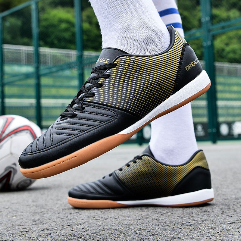 Giày bóng đá nam cổ thấp đinh gãy tập luyện thi đấu size 38-45 — DR07 đinh gãy đen trắng, DR07 đinh gãy vàng đen