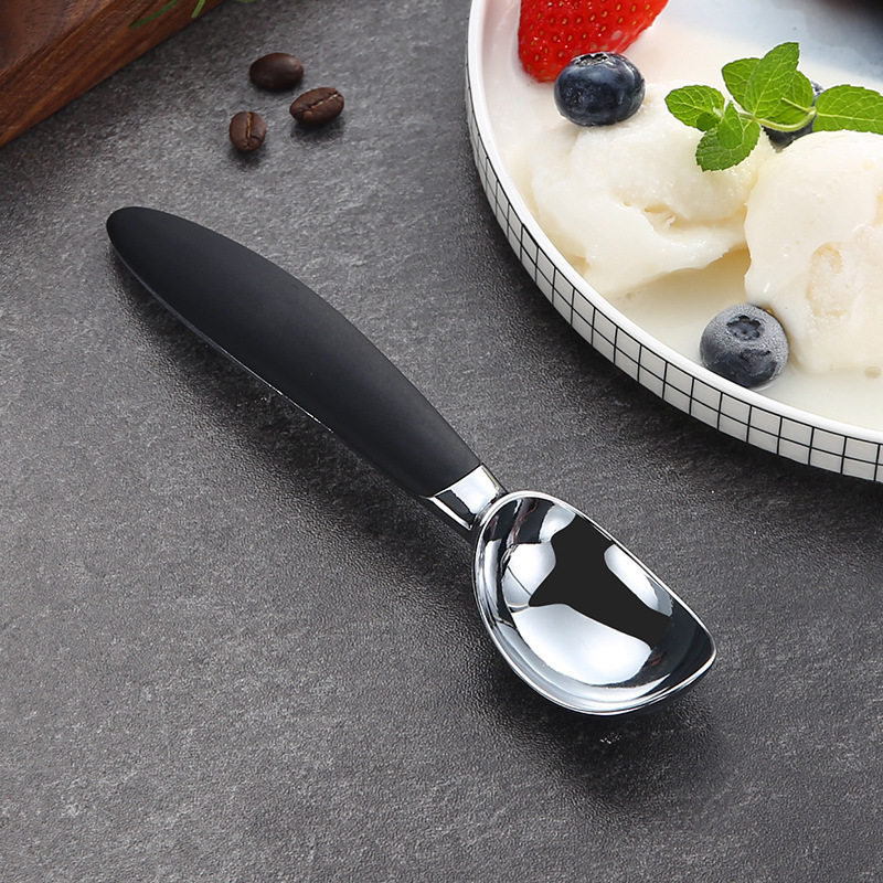 New zinc alloy ice cream spoon stainless steel ice cream ball scoop cross border fruit dessert ball scoop LOGO
