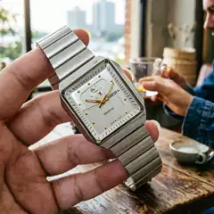 2026 Square Quartz Export Hot-Selling Model Precision g Watch Waterproof Steel Band Men's Dual Calendar Quartz Wristwatch
