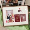 DIY Marriage Certificate Photo Frame Solid Wood Table High-level Wall-mounted Wedding Dress Commemorative Certificate Collection Creative Gift