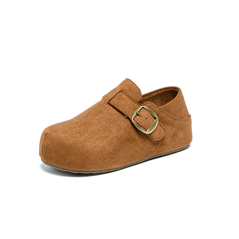 Thick-Soled Birkenstock Shoes for Women 2025 Autumn and Winter New Style Slip-On Lazy Inner Heightening Two-Wear Versatile Casual Shoes