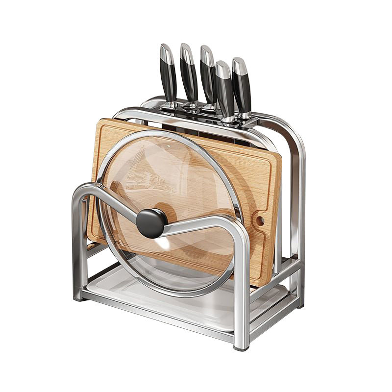 Knife Rack Storage Rack Cutting Board Storage Rack Chopping Board Rack Sticky Board Rack Pot Cover Cutting Knife Filing Rack 2025 New T
