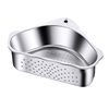 Stainless Steel Sink Drain Basket Kitchen Leftovers Filter Artifact Triangular Sink Net Drain Rack Storage Rack