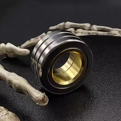 Edc does not steel fingertip coin ring gyro decompression horse artifact toy brand embroidery Amazon edc decompression push toy