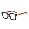 2024 new vintage wood grain foot silk myopia anti-blue light mirror ultra light box plain TR frame 570876