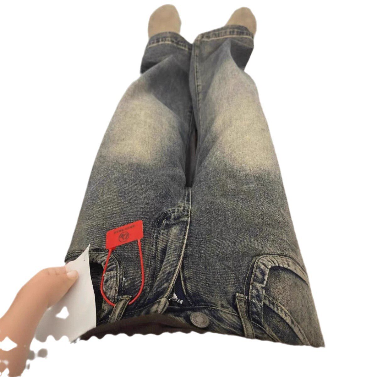 High Waisted Wide Leg Jeans for Women Vintage Style Loose Fit Flattering Draping Casual Spring and Autumn Wear