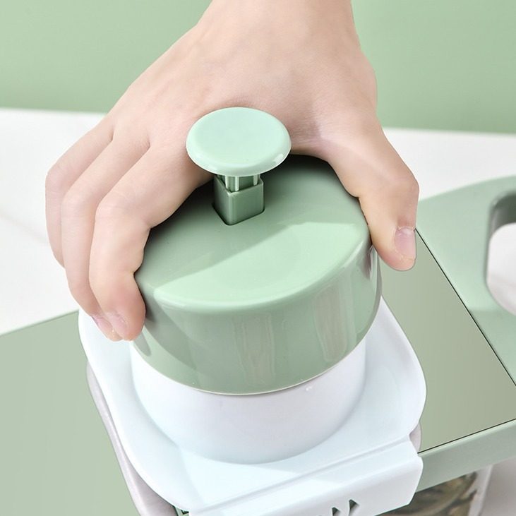 Household stainless steel vegetable cutter kitchen multi-function vegetable potato grater non-slip handle with hand guard grater