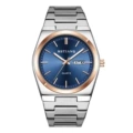 Rose gold shell dark blue