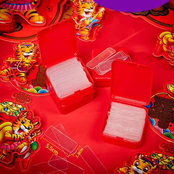 Special Double-Sided Tape for Pasting Couplets, Traceless, Transparent and Residue-Free Boxed Double-Sided Stickers, Strong Sticky Spring Festival Couplets, Sticky Notes