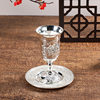 Small wine glass one Cup European-style advanced white wine glass creative household metal white wine glass retro creative small ornaments