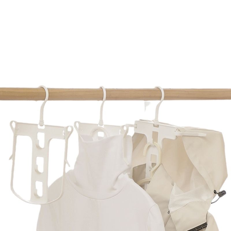 Sweater Hood Folding Hanger Student Dormitory Sweater Drying Rack Windproof Clothes Rack Turtleneck Sweater Support Hanger