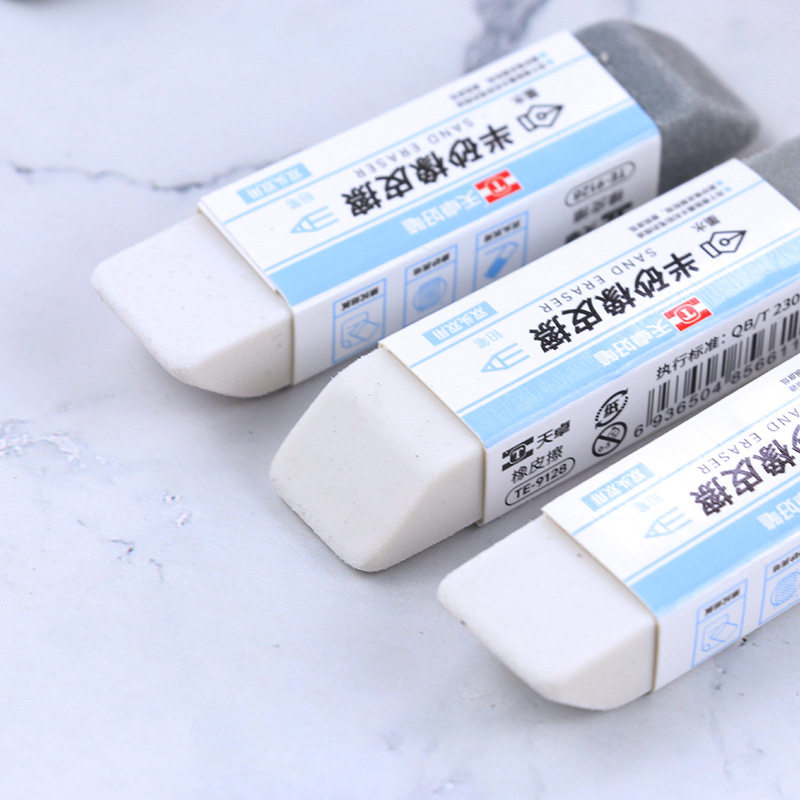 Tianzhuo New Frosted eraser student writing exam half sand eraser erasable pencil pen gel pen ballpoint pen