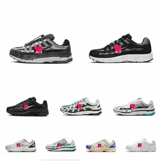 Putian Factory Direct Sales P-6000 Cnpt Wear-Resistant Shock-Absorbing Non-Slip Sports Running Shoes Retro Dad Shoes