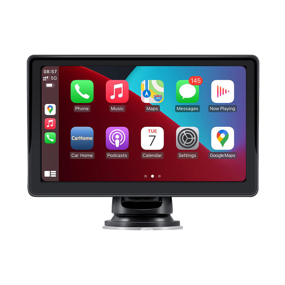 Cross-Border Export Car Smart Screen 7inch Universal Ips Portable Navigation Wireless Carplay Bluetooth Mp5 Car