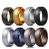 Amazon Best Seller Curved Step Silicone Ring European and American Ring Men's Outdoor Sports Ring