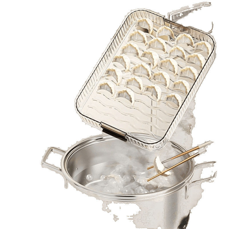 Dumpling Box Household Food-Grade Dumpling Freezing Special Sealed Fresh-Keeping Box Wonton Quick-Frozen Kitchen Refrigerator Storage Box