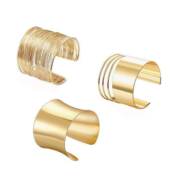 European and American Cross-Border High-End New Bracelets, Fashionable Natural Personalized Metal Bracelets, Simple Men's and Women's Exaggerated Gold