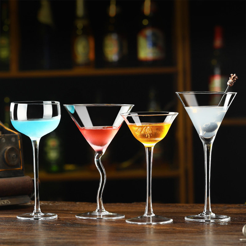Household High-End Cocktail Glass Set, Commercial Personalized Martini Goblet, Wholesale High-End Glass Champagne Glass