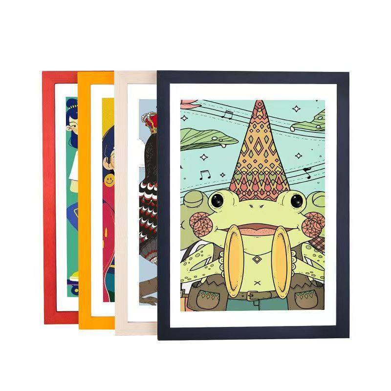 Photo Frame Wall Hanging 16 Inch 20 Inch Puzzle Frame 4 8 Open 34 Paper Sketch Frame Mounted Children's Photo Frame Ornaments Frame