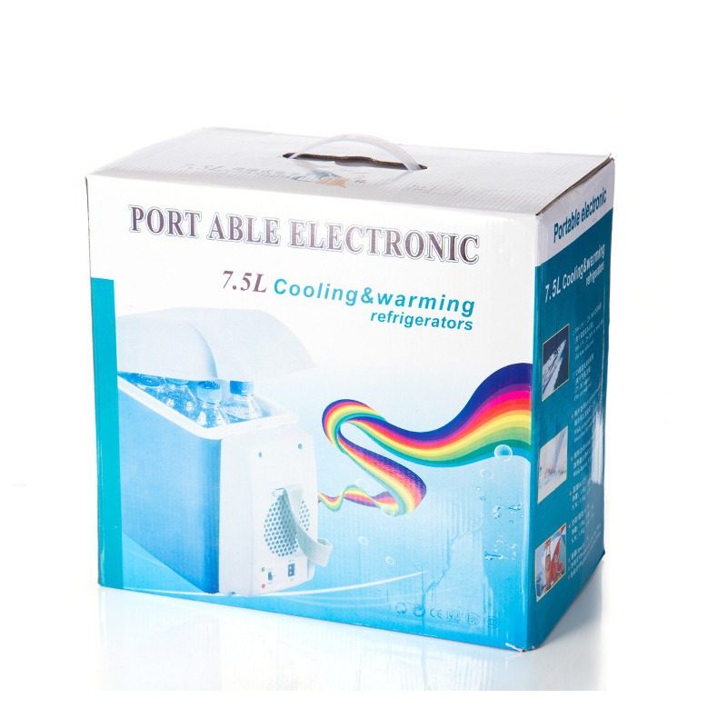 Car Appliances Small Semiconductor Refrigeration Refrigerator Portable Heating and Cooling Box Mini Refrigerator Car 7.5L Refrigerator